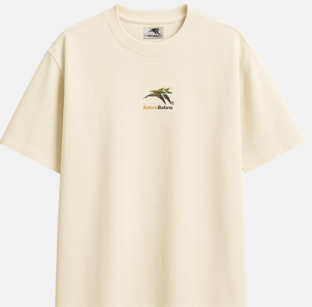 BAFANA BAFANA BOXY CREW T-SHIRT -IVORY