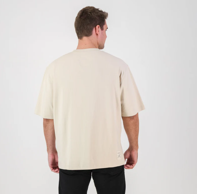 BAFANA BAFANA BOXY CREW T-SHIRT -IVORY