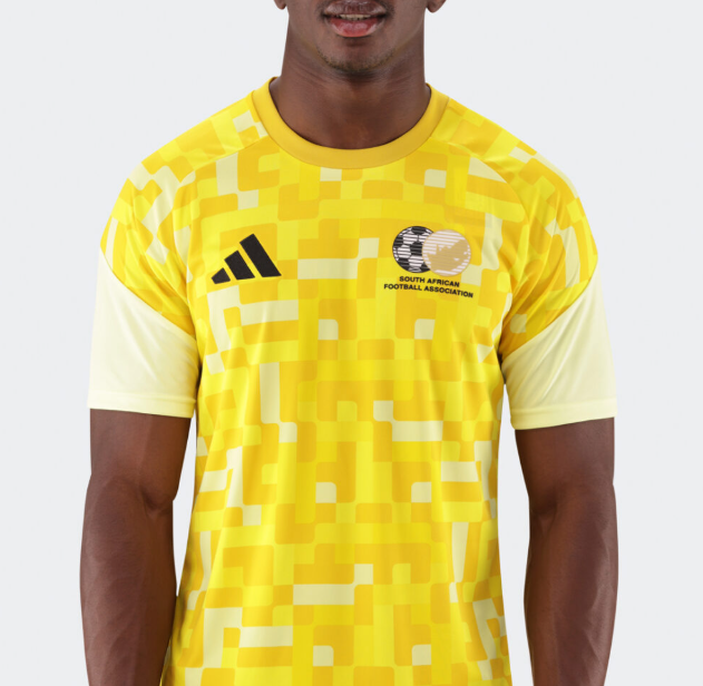 2026 South African Football Home Yellow Pre-Match Jersey