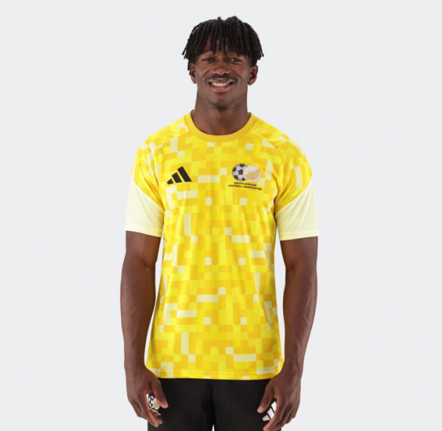 2026 South African Football Home Yellow Pre-Match Jersey